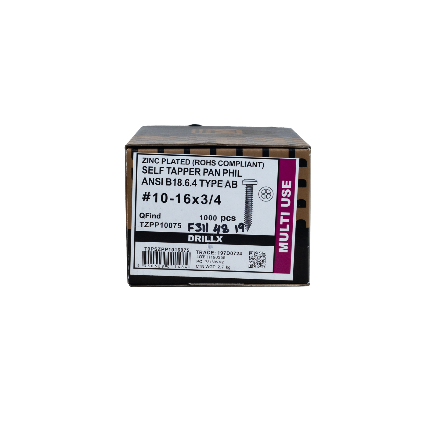 10-16x0.75 SCREWS (1000)