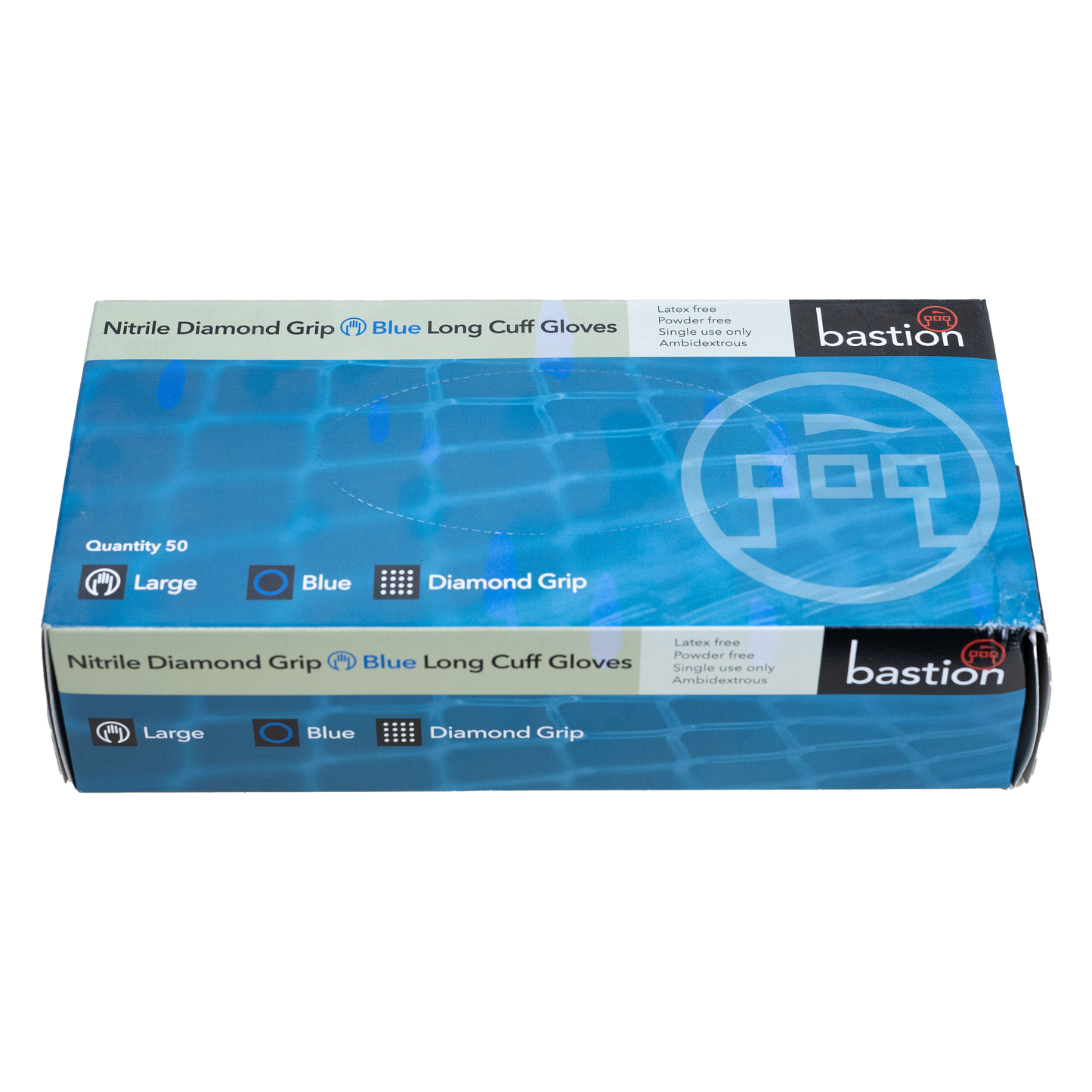 LARGE BLUE DIAMOND HIGH RISK NITRILE CARTON