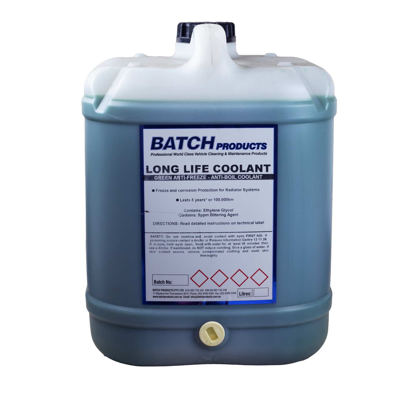 BATCH LONG LIFE GREEN COOLANT 20LTR