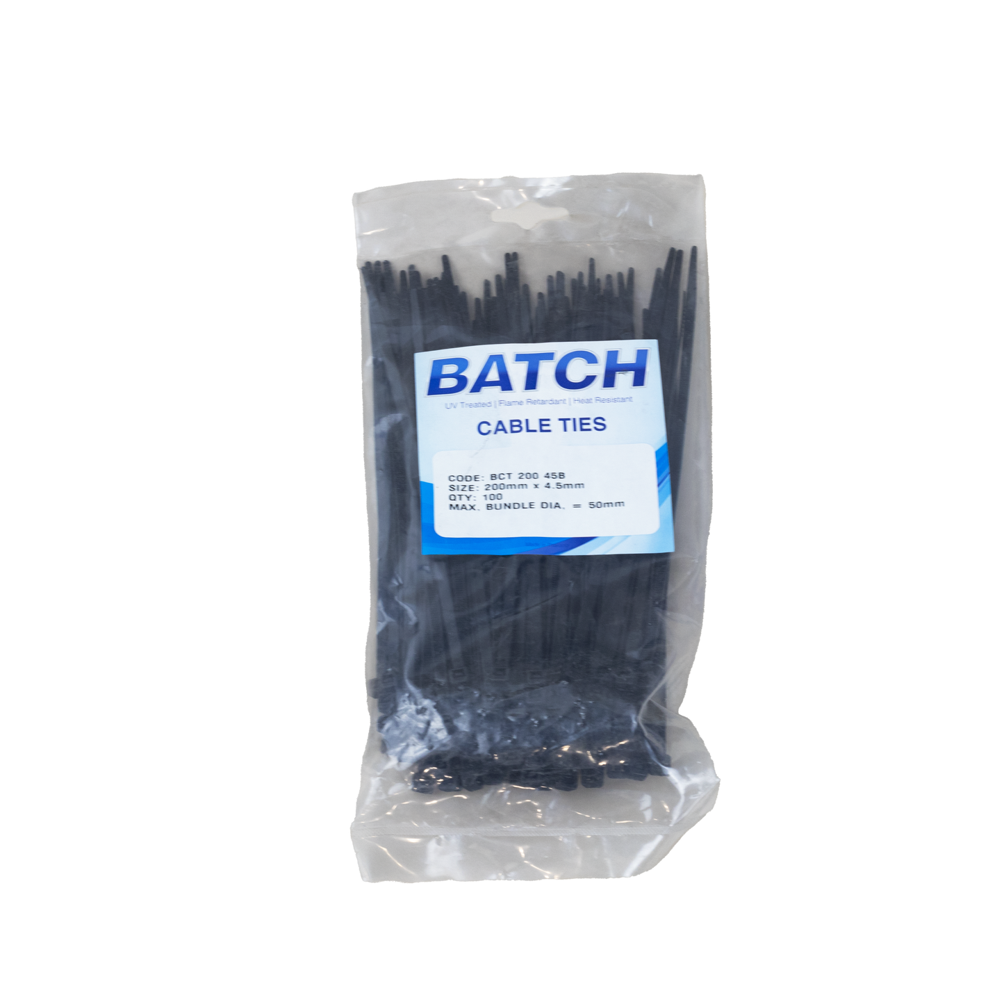 CABLE TIE 200x4.5mm (100)