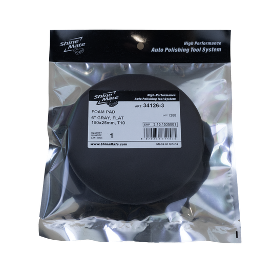 SHINE MATE 6IN ULTRA SOFT FINISHING POLISHING FLAT PAD BLACK