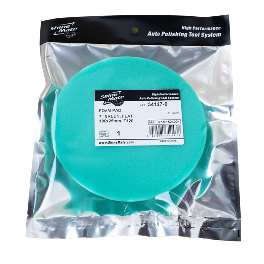 SHINE MATE 7IN GREEN HEAVY CUT PAD